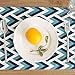 Produktbild Amerikanische Esstisch Dämmmatte Baumwollstoff, Hanf im westlichen Stil pastorale Geometrische stripe Mat, 32 * 45 cm, ein