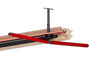 QLS Lot de 2 étagères suspendues pour plafond ou kayak, planche de surf, rangement d'outils