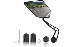 HOVIN Retroviseur Velo Electrique, Rétroviseur Vélo Rétroviseurs 17-20mm, Retroviseur Trotinette Electrique Réglable 360°(Gauche)