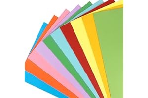 FEBYLIU Coloured Card - A4 Card 250gsm 60 Sheets Thick Heavyweight Colour Cardstock, 10 Assorted Colours A4 Cards Paper for DIY Arts, Crafting Scrapbook, Creative Decor School Making Supplies, Home Office Use