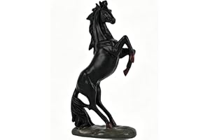 Jelquix Resin Hästfigur Stående Häststaty Hemkontorsdekor