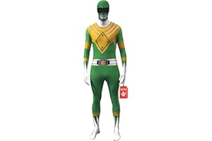 Morphsuits Green Power Ranger Costume Adult, Power Rangers Costume Adult Men, Power Rangers Costume Men, Men Costume Adult, X-Large