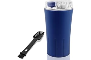 PORFOYO Macina Caffe' Elettrico Macinacaffè Elettrico: Macinino Caffè 300W, Macina Spezie Elettrico con Lama in Acciaio Inossidabile, Coffee Grinder, Macinino per Semi di Lino, Pepe, Sale, Noci, Cereali