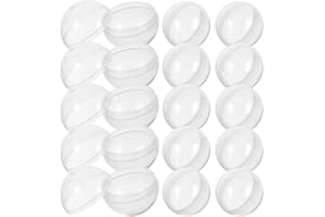 ‎HEALIFTY Healifty 100 Stück Plastikkugeln zum Befüllen von Weihnachtskugeln, transparente Acryl-Bastelkugeln, Plastik-Lottokugel zum Krallen, Kaugummiautomaten-Eier, Spielzeug für die Gaming-Party, 2,8 cm