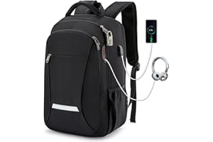 GORGER Laptop Backpack for Men, 40L Anti-Theft Business Work Backpacks Bag, Travel Laptop Backpack with USB Charging for 15.6 Inch Laptop, Durable Water Resistant College School Backpack for Men Women