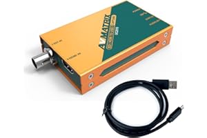 AVMatrix Videoaufnahmen für Live-Stream UC2018 SDI/HDMI-Signal über USB 3.1Gen1 für Grafik-Videoauflösung, unterstützt bis zu 1080p 60Hz, Plug and Play