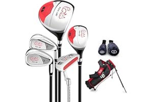 PGM Junior Golfschläger Komplettset für Kinder Kinder - 3-5 Altersgruppen Jungen & Mädchen, Schwarz