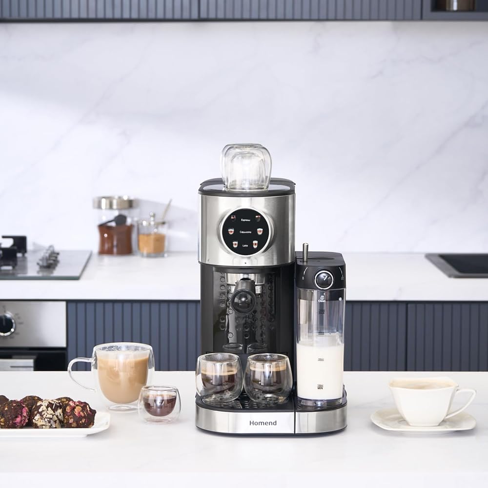 Homend Coffeebreak 5015H Süt Köpürtücülü Manuel Espresso Makinesi