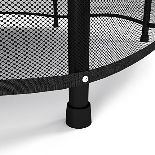 Kinetic Sports Trampolin Kinder Indoortrampolin Jumper 140 cm Randabdeckung Stangen gepolstert, Gummiseil-Federung Sicherheitsnetz Pink oder Blau - 5