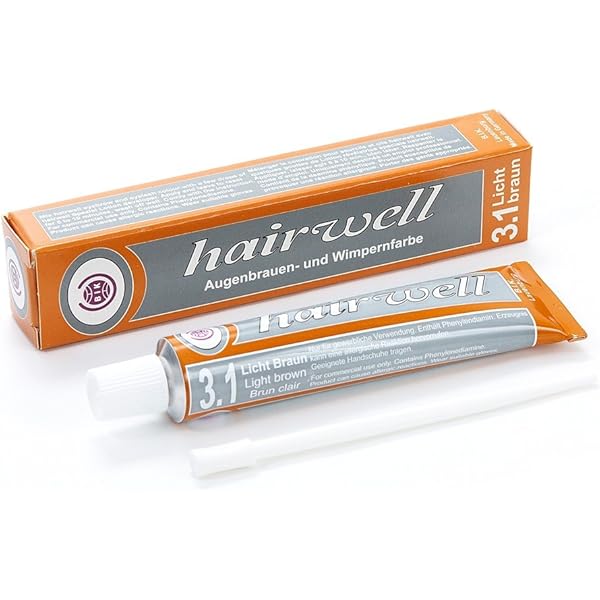 Hairwell Professional Eyelash Eyebrow Tints Light Brown Used With Hd Brows Amazon Co Uk Beauty