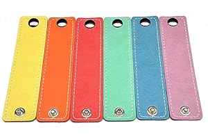 CUSTOM STYLE Set 6 porta tovaglioli da tavola in ecopelle con bottone (variante vegan)