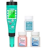 UIUZMAR Hydroponics EC pH Meter, Digital Water pH Meter | pH TDS Meter for Hydroponics Growing Simultaneous PH, EC and TDS fo