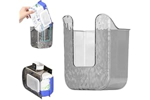 KICDER Wall Mounted Wipes Holder, Wipes Wall Mounted Holder, Bathroom Wipes Holder, Toilet Wipes Holder, Punch-Free Wipes Dispenser, Wipe Holder for Bathroom, Kitchen, and Bedroom (Grey)