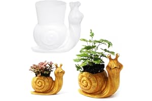 WYAHYQ Lumaca Stampaggio e Fusione, stampi in Silicone per Gesso Resina,può Essere trasformato in vasi di Fiori, portacandele