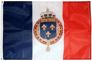 Digni Drapeau France Blason Royal - 90 x 150 cm Sticker Gratuit