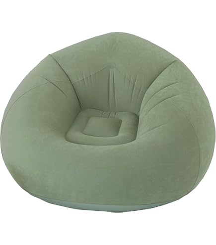 Siège Gonflable Piscine Flex N' Fold - 132x113x42cm, 100kg, Porte-gobelet, Turquoise - 2