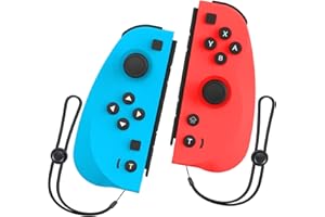 Holilo Switch für Controller, 2er-Set Kabelloser Switch Controller Joystick kompatibel mit Switch/OLED/Lite mit Wake-up, Dual Motor, Bildschirmfoto, Turbo-Funktion