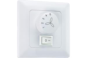 Westinghouse Lighting 78801 Interruttore a parete per ventilatori da soffitto con illuminazione, bianco