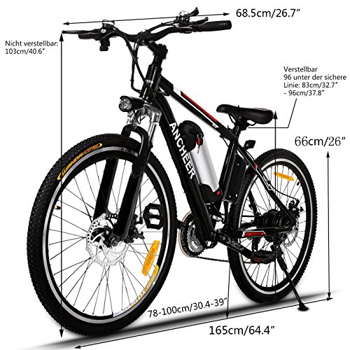 Ancheer Elektrofahrrad 26 Zoll Mountainbike - 2