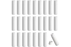 Ailvor Lip Balm Containers,25pcs Empty Lip Balm Tubes, Plastic Lipstick Containers Refillable with Cap for DIY Homemade Lip Balm (White, 5g)
