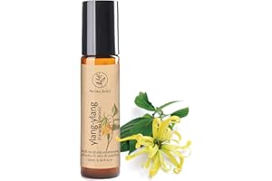 Roll On AROMA BANO Olio Essenziale Ylang Ylang Diluito In Olio Di Jojoba Pronto per l'uso 10ml -100% naturale Ideale Per Aromaterapia (Roll On Olio Essenziale Ylang Ylang)