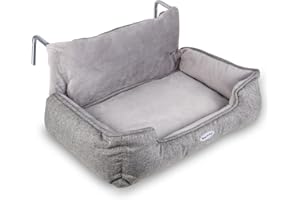 Happi N Pets Legowisko dla Kota do Grzejników - Przytulny Leżak, Regulowany Hak, Hamak, Szary