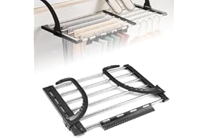 REFORUNG 1 Stück Heizkörper Wäschetrockner Edelstahl Wäscheständer Heizung 51-95cm Balkonwäschetrockner Ausziehbar Wäschehänger Balkon Hängewäschetrockner Klappbar Heizkörpertrockner für Socken