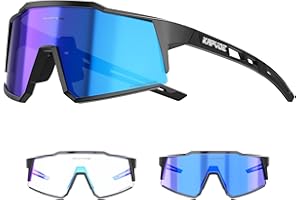 KAPVOE Gafas de Ciclismo Fotocromáticas con TR90 Gafas de Sol Deportivas Mujeres Hombres Running Transparente MTB Bicicleta Accesorios K9022