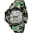 SELLORIA Silicone Unisex Sports Digital Boy'S Watch (Green Dial Green Colored Strap)