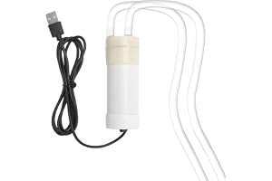 HENGBIRD Mini vattenpump med USB DC självsugande – 5 V, liten cirkulationspump med 1 m lång PVC-slang och stenfilter, tyst mi