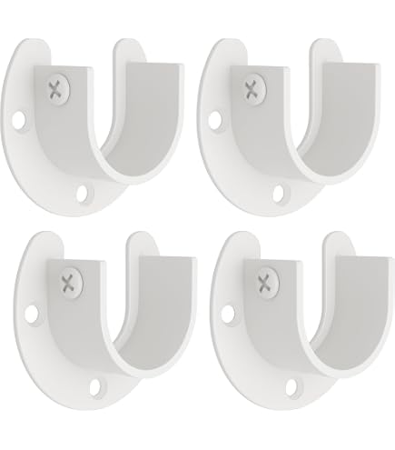 Lot de 2 supports de tringle à rideaux robustes, supports de tringle à Lot de 2 supports de tringle à rideaux robustes, supports de tringle à