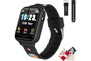 TOPCHANCES Reloj Inteligente para niños, Smartwatch teléfono Celular con Pulsera de Dinosaurio, Pantalla táctil HD, podómetro, grabadora de Video