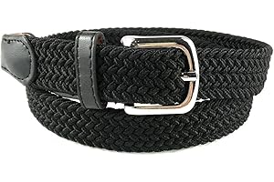 MixYourBeauty MYB Hochwertiger Flechtgürtel für Mädchen und Jugen - Geflochtene Gürtel - in verschiedenen Farben und Größen (85 cm, Schwarz)