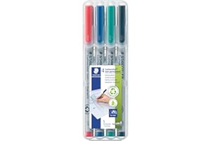 Staedtler Lumocolor 311 WP4 ST Pisaki, Wielokolorowy, 4 sztuki