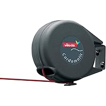 Vileda Cordomatic Stendibiancheria Retrattile - Filo 15m, Nero, Per Interni/Esterni - Foto 2