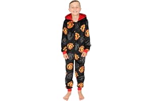 Manchester United Football Club Boys Fleece Sleepsuit Kids All in One
