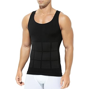 Mens Relaxed Fit Black Tank Top Soft Cotton Sleeveless Shirt with Subtle Logo De