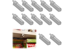 GAINSTEN Soft Close Door Dampers 12 PCS Quiet Closer Buffers Push to Open Door Catches Adjustable Damper for Kitchen Cabinet Home Furniture Trash Can Wardrobe Door Easy Install One-Piece Molding