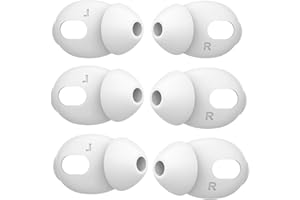 WIKI VALLEY 3 Pairs Ear Tips Cover+Eartips for Airpods 4, Ultra-Thin Silicone Eartips Replacement for Airpods4 Gen not Fit in The Charging Case -White