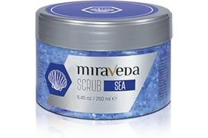 Miraveda by Italwax Citrus Sea Scrub - 250ml - Con olio di mandorla - Rilassa e rivitalizza la pelle - Ideale per la cura dei piedi​