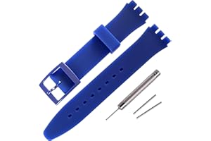 Rihahisy Bracelet de rechange en silicone pour montre Swatch