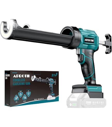 Pistola Sigillante Makita Elettrica A Batteria - Compatibile Con Batterie Makita 20V, 4 Velocità Regolabili, Luce LED, Anti-Goccia Pistola A Cartuccia - 7