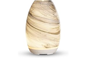 Made By Zen Jasper Glass Aroma Diffuser | Essential and Fragrance Oil Diffuser & Mini Humidifier for Home | Perfect for Aromatherapy and Home Fragrance