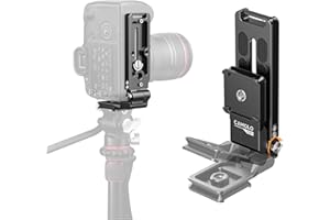 CAMOLO GEEK Arca Base składany uchwyt do lustrzanki cyfrowej - uniwersalny pionowy uchwyt na kamerę, poziomy statyw przełączający, płytka do szybkiej wymiany