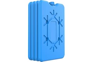 sunVigorous Ghiaccio per borsa termica - Borsa Termica - 2/4/8 ogni 200 ml mattonelle ghiaccio Sacchetto sottile riutilizzabile per il congelamento, mantenere gli alimen freschi