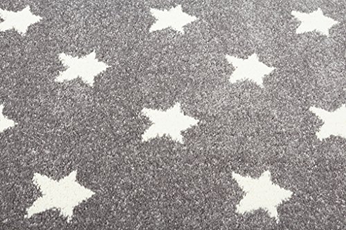 Kinderteppich Happy Rugs LITTLE STARS silbergrau/weiß 80 x 150 cm - 2