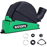 BATIOPV Suction Cutting Guide Accessory, Compatible with Grinders and Discs 115/125 mm, Design with Quick Close Cap &Oslash; 125 mm