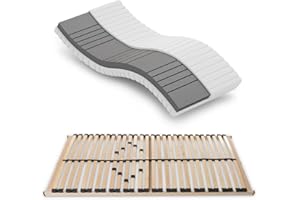 Betten-ABC Matratzenset OrthoMatra KSP-500 und Lattenrost Max1, Größe: 90 x 200 cm, Härtegrad: H3