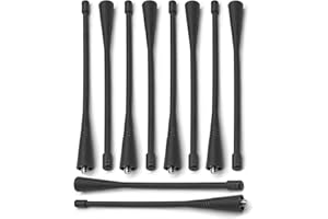 NEWASHAN 10 x antenna frusta sostituzione per Motorola Radio CP185 CP200 CP200D EP450 GP300 GP350 HT750 HT1250 HT1250LS HT1550 PR400 PR860 PRO2150 Walkie Talkie UHF 400-40-400 70 MHz 6. 16,8 cm