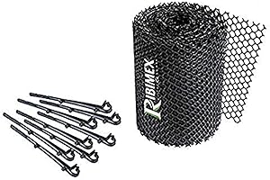 RIBIMEX Ribiland PRGG Filet de vidange avec crochets de fixation Noir